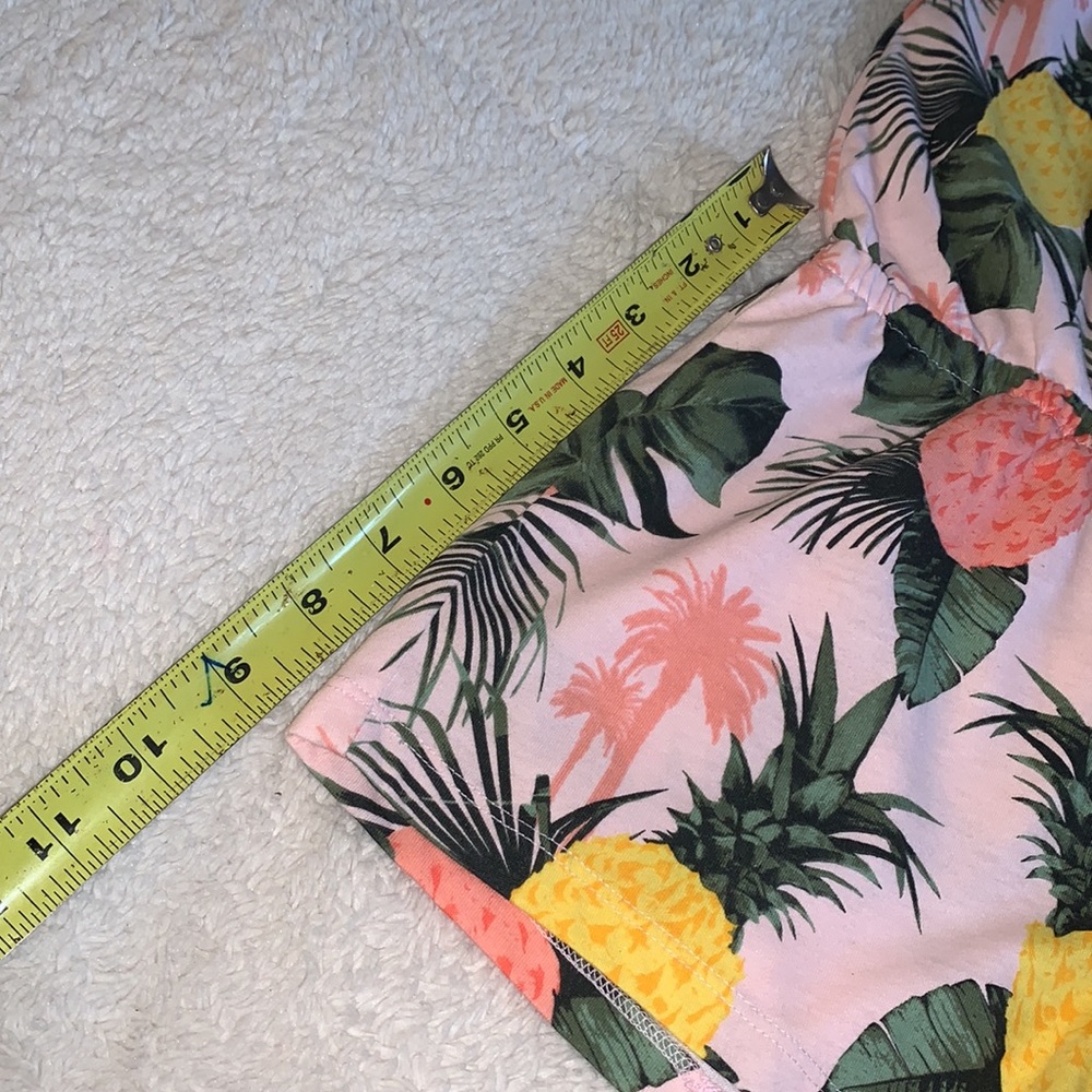 Children’s Place Pink Pineapple Romper Set M 7/8 EUC - Picture 10 of 11